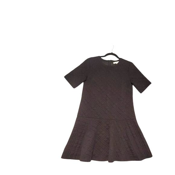 LOFT Black Quilted Flare Mini Dress - Size XS - Picture 1 of 10